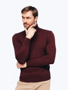 Luxury maroon sweater for Men